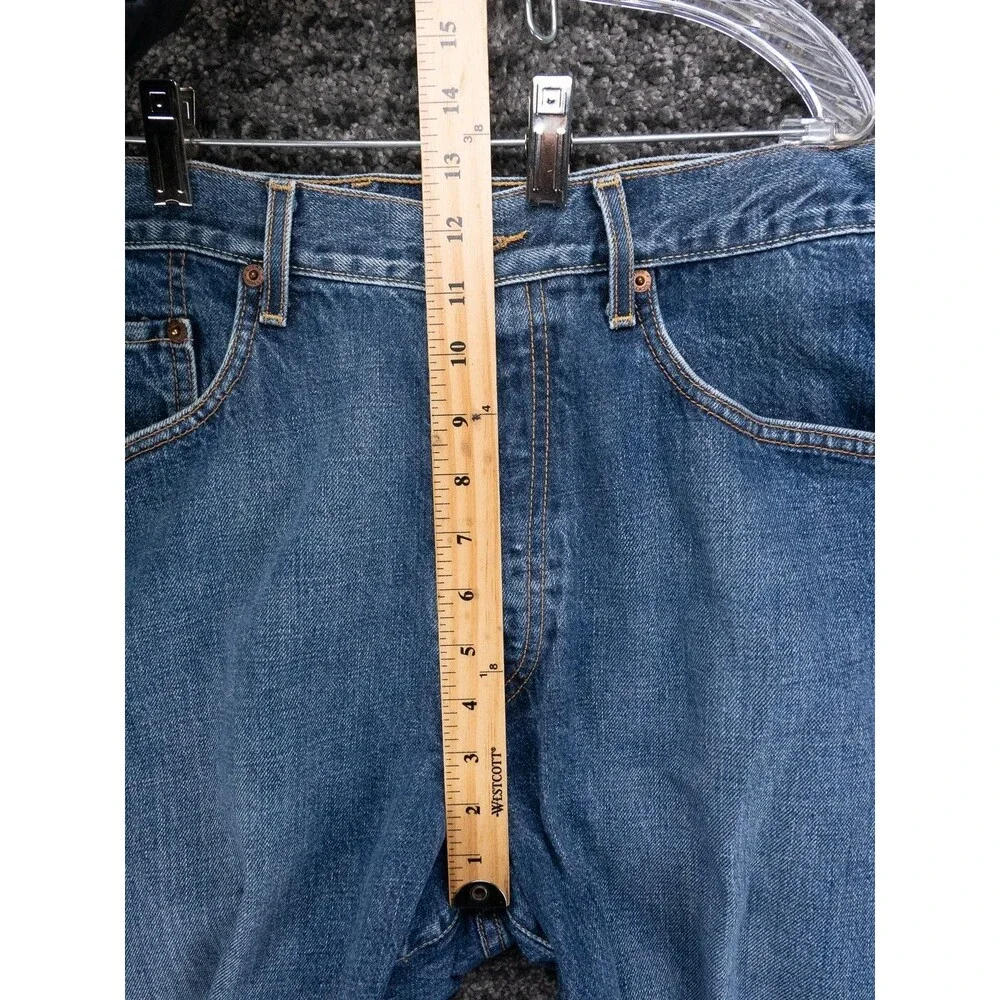 Vintage Lucky Brand Jeans Mens 34x30 Blue Vintage Fit Button Fly Denim Made USA